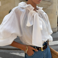 White Ruffle Shirt