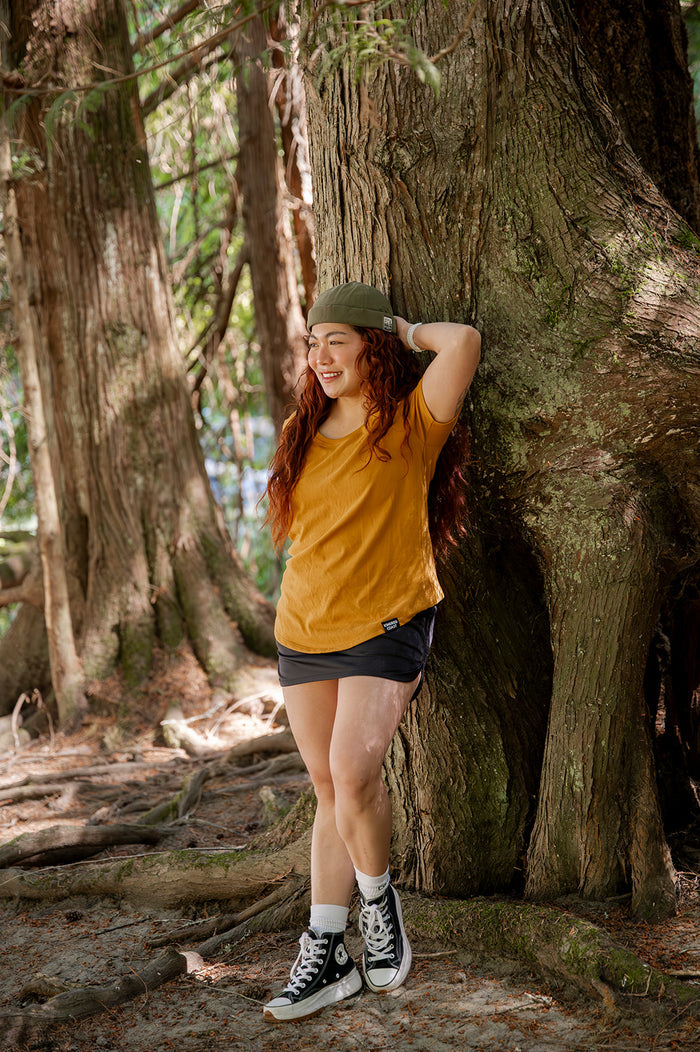Women's 100% Organic Cotton Tee - Blank Apparel - Gold